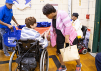 October 3, 2019:  Hundreds of Northeast Philadelphia-area senior citizens and their caregivers joined State Senator Christine M. Tartaglione for her Senior Expo today as she brought the annual event series to the Lawncrest Recreation Center for the first time in its more than 20-year history. Eager attendees collected valuable information from more than 50 vendors about topics ranging from health care to financial services to crime prevention.