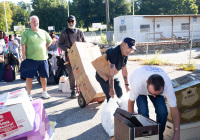 September 25, 2021 – State Senator Christine Tartaglione welcomed constituents from throughout the 2nd Senatorial District to Wissinoming Park today to help them dispose of their unwanted paper documents and electronic devices safely and securely.
