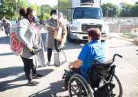 September 25, 2021 – State Senator Christine Tartaglione welcomed constituents from throughout the 2nd Senatorial District to Wissinoming Park today to help them dispose of their unwanted paper documents and electronic devices safely and securely.