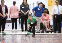 May 9, 2023: Sens. Costa and Tartaglione participated in the Special Olympics Unified Government Bocce Challenge tonight in the East Wing Rotunda. The annual event, which pulls together student athletes, Special Olympians and government officials as teammates, had been on hiatus since 2019.