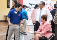 May 9, 2023: Sens. Costa and Tartaglione participated in the Special Olympics Unified Government Bocce Challenge tonight in the East Wing Rotunda. The annual event, which pulls together student athletes, Special Olympians and government officials as teammates, had been on hiatus since 2019.