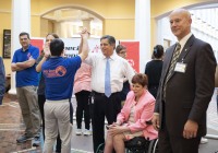 May 9, 2023: Sens. Costa and Tartaglione participated in the Special Olympics Unified Government Bocce Challenge tonight in the East Wing Rotunda. The annual event, which pulls together student athletes, Special Olympians and government officials as teammates, had been on hiatus since 2019.