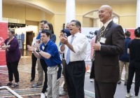 May 9, 2023: Sens. Costa and Tartaglione participated in the Special Olympics Unified Government Bocce Challenge tonight in the East Wing Rotunda. The annual event, which pulls together student athletes, Special Olympians and government officials as teammates, had been on hiatus since 2019.