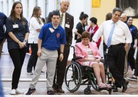 May 9, 2023: Sens. Costa and Tartaglione participated in the Special Olympics Unified Government Bocce Challenge tonight in the East Wing Rotunda. The annual event, which pulls together student athletes, Special Olympians and government officials as teammates, had been on hiatus since 2019.