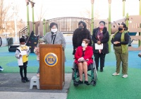 December 17, 2021: Sen. Tartaglione joined City Councilwoman Cherelle Parker at Tarken Recreation Center in the Oxford Circle neighborhood of Philadelphia yesterday to cut the ribbon on recent improvements to the facility made possible through city and state funding.