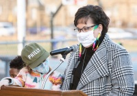 December 17, 2021: Sen. Tartaglione joined City Councilwoman Cherelle Parker at Tarken Recreation Center in the Oxford Circle neighborhood of Philadelphia yesterday to cut the ribbon on recent improvements to the facility made possible through city and state funding.