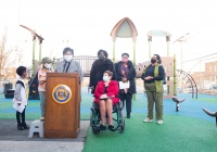 December 17, 2021: Sen. Tartaglione joined City Councilwoman Cherelle Parker at Tarken Recreation Center in the Oxford Circle neighborhood of Philadelphia yesterday to cut the ribbon on recent improvements to the facility made possible through city and state funding.