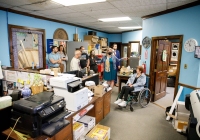 May 2, 2022: Senator Tartaglione Tours Walnut Street Theatre Scenery Shop.