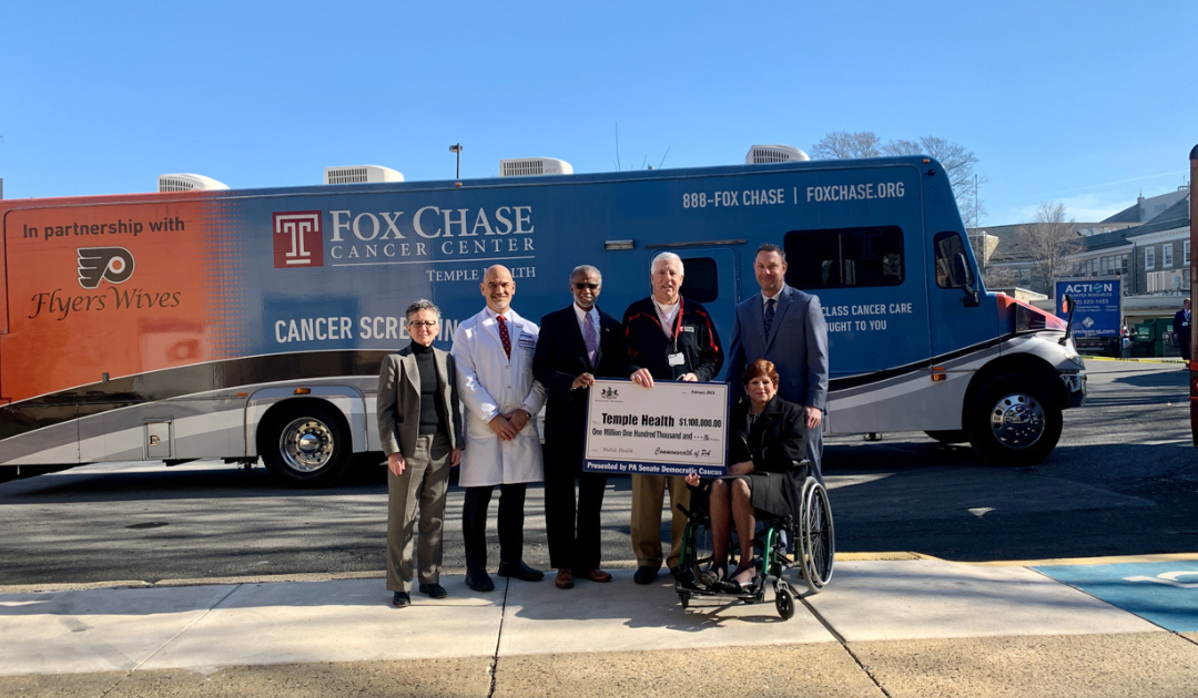 Sens. Haywood, Dillon, and Tartaglione Present $1.1 Million Check to Temple Health